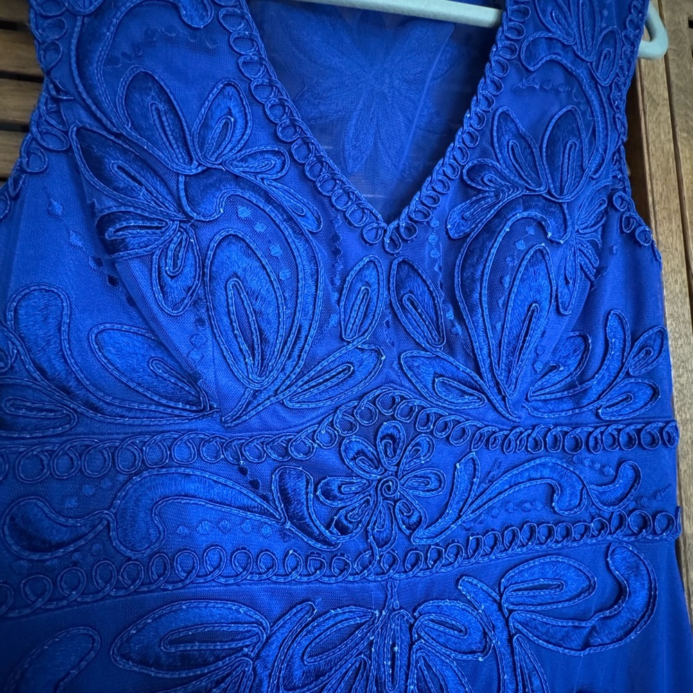 Sue Wong Cobalt Blue Dress - Picture 6 of 10